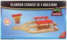 VLAKOVÁ STANICE SE 3 KOLEJEJEMI