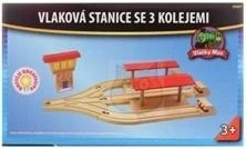  VLAKOVÁ STANICE SE 3 KOLEJEJEMI  